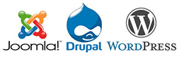 Joomla, Drupal, Wordpress