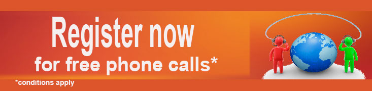 register HomeTel now for free phone calls